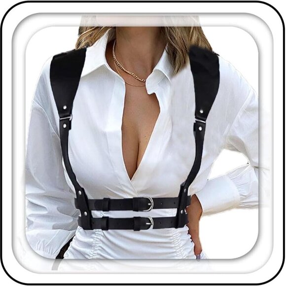Leather Waist Belt Punk Body Harness Women Girls Rave Party Accessories main image 8